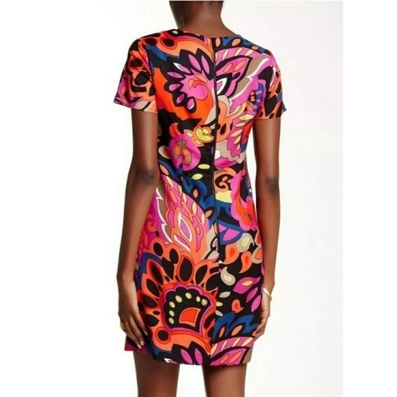 New Trina Turk Shift Dress Womens 4 Floral Print - Picture 2 of 6